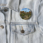 Barker Dam Loop Trail in het Joshua Tree National Ronde Button 5,7 Cm (In situ)
