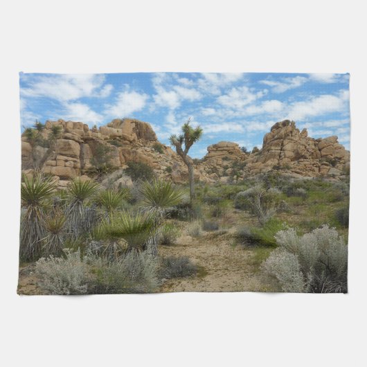 Barker Dam Loop Trail in het Joshua Tree National  Theedoek (Horizontaal)
