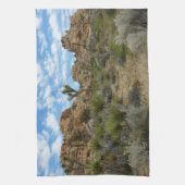 Barker Dam Loop Trail in het Joshua Tree National  Theedoek (Verticaal)
