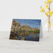 Barker Dam reflectie bij Joshua Tree I Kaart (Gele Bloem)