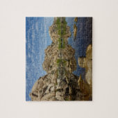 Barker Dam reflectie bij Joshua Tree I Legpuzzel (Verticaal)