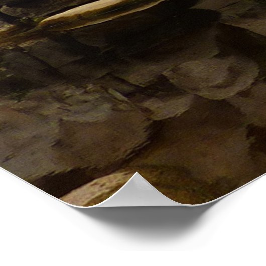 Barker Dam reflectie bij Joshua Tree I Poster (Hoek)