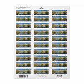 Barker Dam-weerkaatsing bij Joshua Tree II Etiket (Full Sheet)
