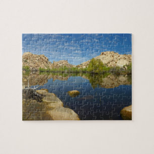 Barker Dam-weerkaatsing bij Joshua Tree II Legpuzzel