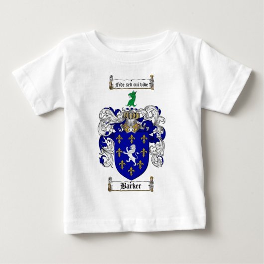 BARKER FAMILIE CREST - BARKER COAT ARMS (Voorkant)