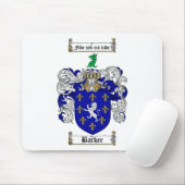 BARKER FAMILIE CREST - BARKER COAT WAPENS MUISMAT (Met muis)