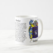 Barker Family Coat of Arm mok (Voorkant rechts)