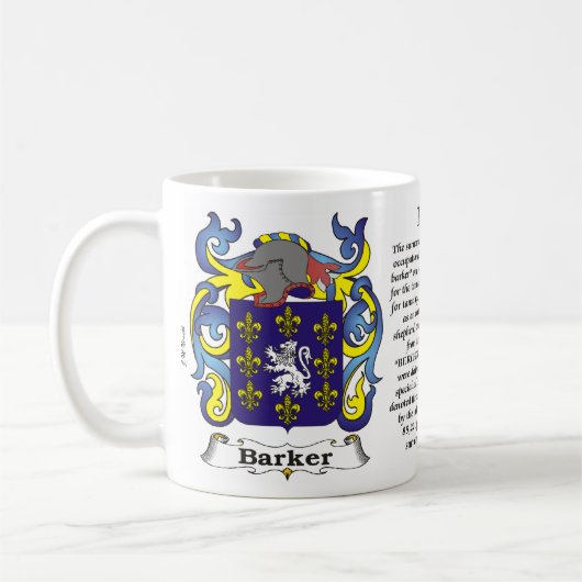 Barker Family Coat of Arms Mok (Links)