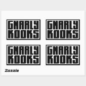 BARKER SKATEBOARDS (GNALLY KOOKS) Sticker (Vel)