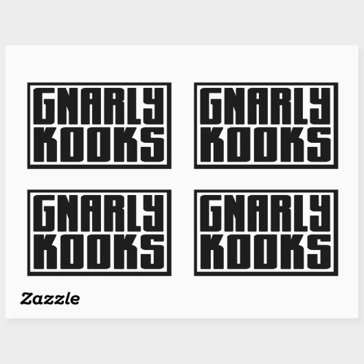 BARKER SKATEBOARDS (GNALLY KOOKS) Sticker (Vel)