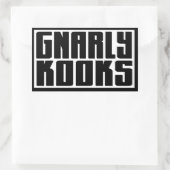 BARKER SKATEBOARDS (GNALLY KOOKS) Sticker (Tas)