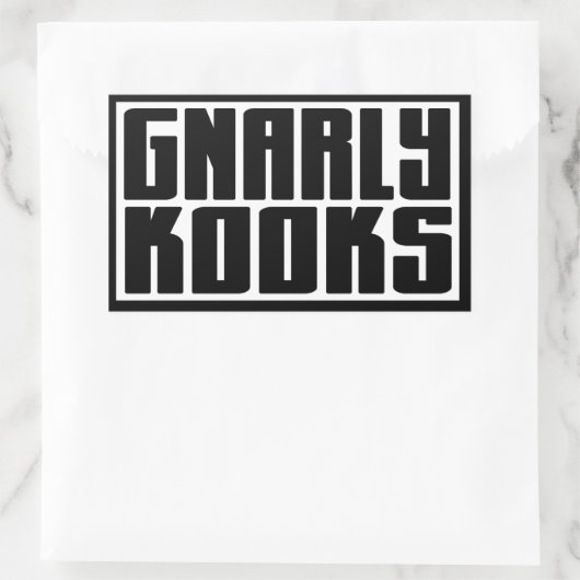 BARKER SKATEBOARDS (GNALLY KOOKS) Sticker (Tas)