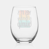 barkiekuhseg wijnglas zonder voet (Achterkant)