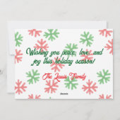 Barkin' Around the Christmas Tree Dog Personalized Feestdagenkaart (Achterkant)