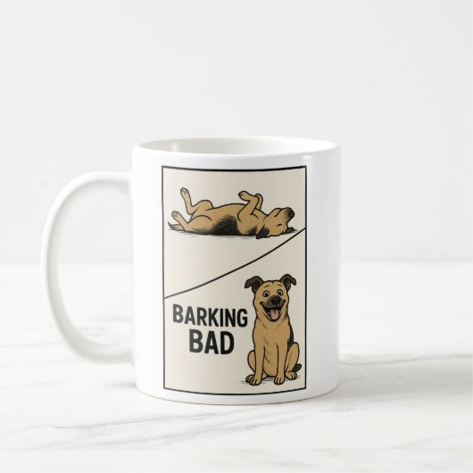 Barking Bad – Funny Dog Lover Parody Poster Koffiemok (Links)
