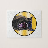 Barking Belgium Malinois "Maligator" Legpuzzel (Horizontaal)