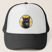 Barking Belgium Malinois "Maligator" Trucker Pet (Voorkant)