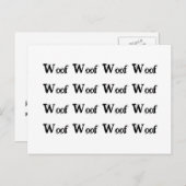 Barking Dog-buurklacht Briefkaart (Voorkant / Achterkant)