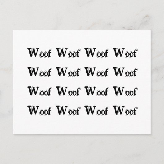 Barking Dog-buurklacht Briefkaart (Voorkant)