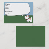 Barking Dog - Chubby Visitekaartje (Voorkant / Achterkant)