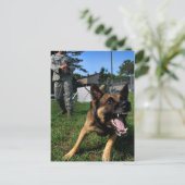 Barking German Shepherd Briefkaart (Staand voorkant)