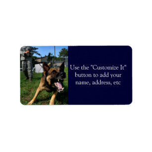 Barking German Shepherd Etiket