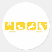 Barking Good Style for Canine Lovers Ronde Sticker (Voorkant)