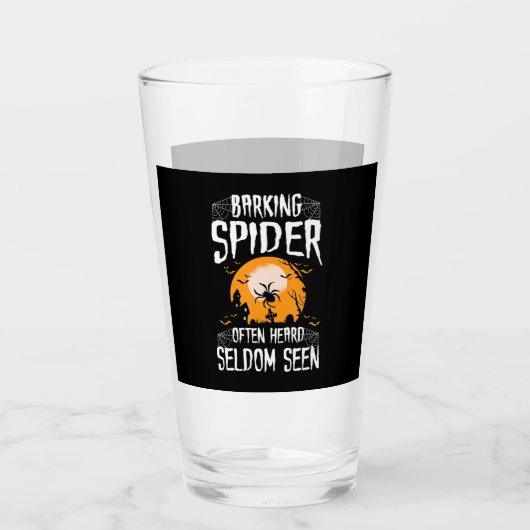 Barking Spider Heard Zelden waargenomen Funny Hall Glas (Voorkant)