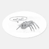 Barking Spider Ovale Sticker (Voorkant)