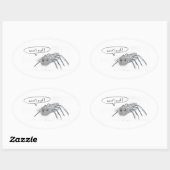 Barking Spider Ovale Sticker (Vel)