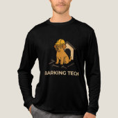Barking Tech - Hond Architect Vibes Tri-Blend Shirt (Voorkant volledig)