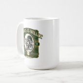 Barkis is Willin' Green Gold Literary Coffee Mug Koffiemok (Voorkant links)
