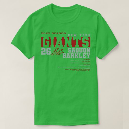 Barkley Giants 2023 T-shirt (Design voorkant)