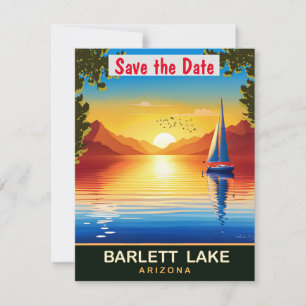 Barlett Lake, Arizona, Reisbriefkaart,  Save The Date