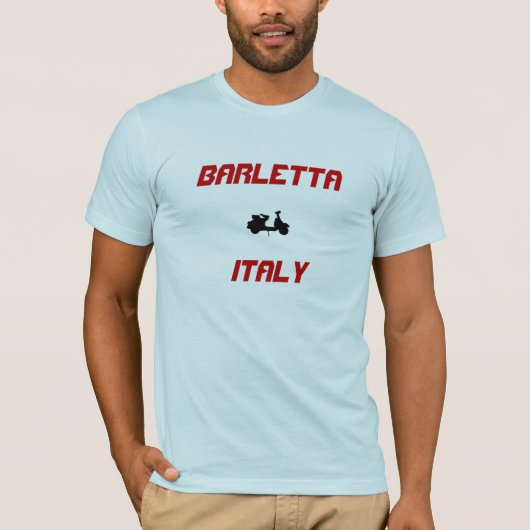 Barletta, Italiaanse scooter T-shirt (Voorkant)