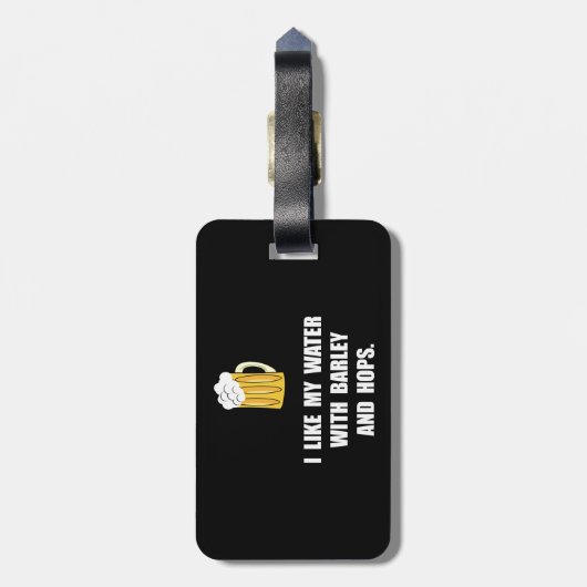 Barley Hops Bagagelabel (Achterkant verticaal)