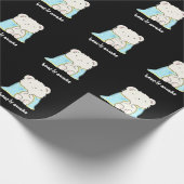 Barly Awake Funny Sleepy Beer Pun Dark BG Cadeaupapier (Hoek)