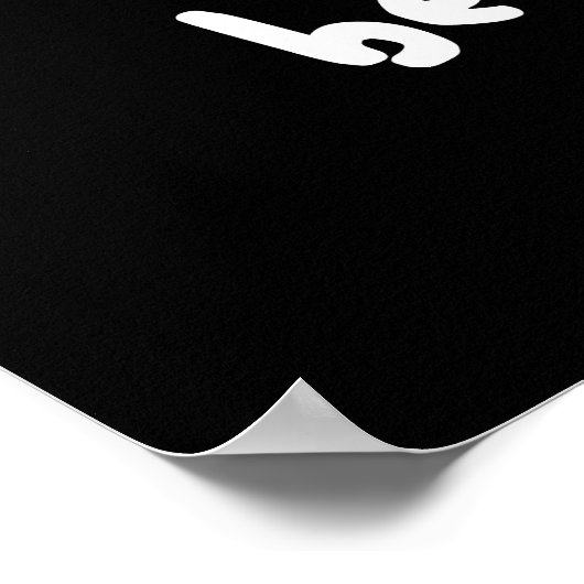 Barly Awake Funny Sleepy Beer Pun Dark BG Poster (Hoek)