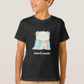 Barly Awake Funny Sleepy Beer Pun Dark BG T-shirt (Voorkant)