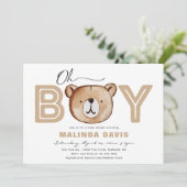 Barly Baby shower Invitation | BABY SHOWER BEER Kaart (Staand voorkant)
