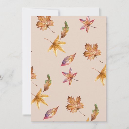 Barly geloof het meisje teddy herfst verjaardagsfe kaart (Achterkant)