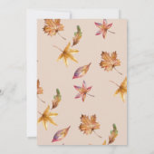 Barly geloof het teddybeer herfst verjaardagsfeest kaart (Achterkant)