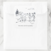 Barly Golf grote vierkante stickers (Tas)