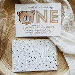 Barly One Invitation | Beer Birthday Uitnodiging<br><div class="desc">Beer 1st de Uitnodiging van de Dag Klaar om door u te worden gepersonaliseerd!</div>