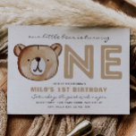 Barly One Invitation | Beer Birthday Uitnodiging<br><div class="desc">Beer 1st de Uitnodiging van de Dag Klaar om door u te worden gepersonaliseerd!</div>