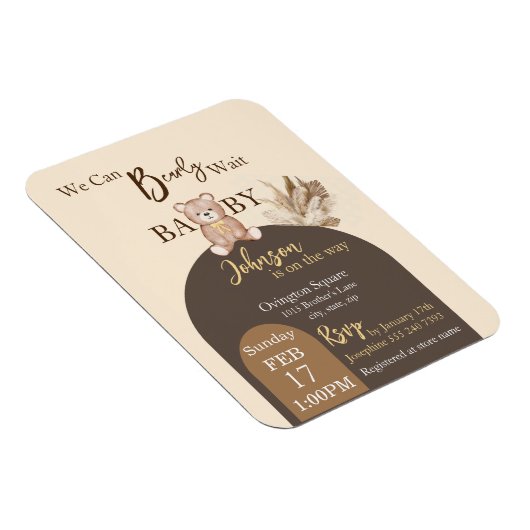 Barly Wacht uitnodiging Magneet (Rechterzijde)