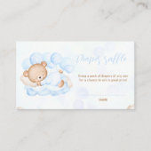 Barly Wachten Baby Jongen Douche Luier Raffle Kaar Informatiekaartje (Voorkant)