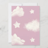 Barly Wachten Beer Bow Baby Meisje Douche Uitnodig Kaart (Achterkant)