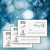 Barly Wachten Beer Raad hoe groot is Baby shower s Informatiekaartje