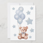 Barly Wachten Blauw  Baby Jongen Douche Kaart (Achterkant)